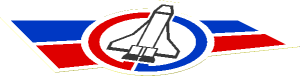 Sticker  3.9 x  4.8 with Launch Command Logo, Blue and Red Lines Left Side