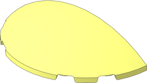 Brick  3 x  6 x  1 Semi Circle with Curved Top