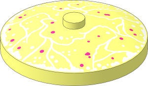 Dish 4 x  4 Inverted with White Force Field Pattern