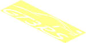 Logo Porsche GT3RS Silhouette Box