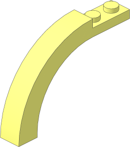 =Arch  1 x  6 x  3.333 with Curved Top
