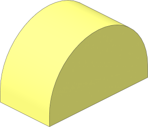 Duplo Brick  2 x  4 x  2 with Curved Top
