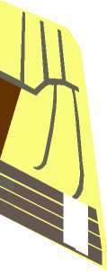 ~Minifig Torso with SW Layered Vest with Reddish Brown Undershirt and Dark Brown Belt Pattern - Half
