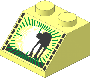 Slope Brick 45  2 x  2 with SW AT-AT Pattern