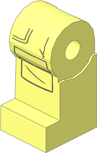 Minifig Leg Right with Dark Bluish Grey Pockets Outline Pattern