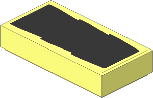 Tile  1 x  2 with Vertical Vents Sticker