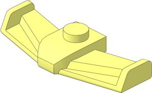 Plate  1 x  1 with  1.5 x  4 Front Spoiler