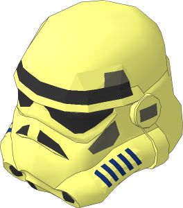 Minifig Helmet Stormtrooper with Stormtrooper Pattern