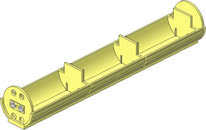 Electric 4.5V 3 C-Cell Battery Box Bottom (Needs Work)