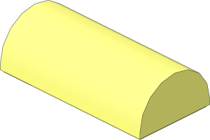 Brick  2 x  4 with Curved Top and Groove