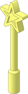 Minifig Magic Wand with Long Handle