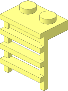 =Plate  1 x  2 with Ladder