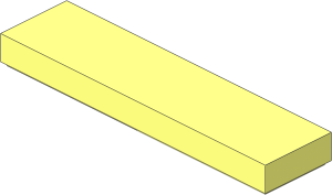 =Tile  1 x  4 with Groove