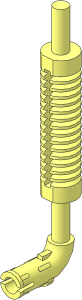 =Exhaust Pipe with Pin and Flat Tip