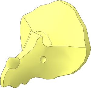 Animal Dinosaur Head Triceratops