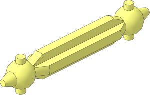 Technic Wheel Spindle Axle Driver Bar  4L