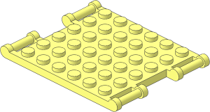 Plate  6 x 6 with 4 Bars