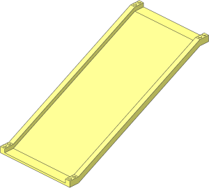 Car Track 32 x 16 x  1 Inclined