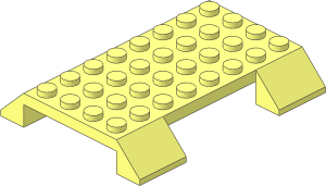 Slope Brick 45  6 x  8 Double with Cutout on One Side