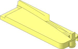 ~Train Track 9V Switch Tongue Right - Common Subpart