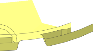 ~Brick  6 x  6 x  1 Round with Curved Top - without Patternable Surfaces - 1/16th Common Geometry
