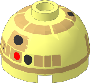 Cylinder  2 x  2 with Dome Top with SW Tan R2 Unit Pattern