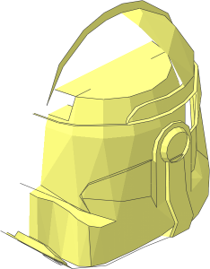 ~Minifig Helmet SW Clone Trooper Phase 2 (without Holes) - Half