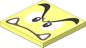 Tile  4 x  4 with Super Mario Big Goomba Face Pattern