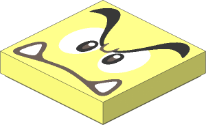 Tile  2 x  2 with Super Mario Goomba Face Pattern