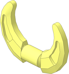 Minifig Weapon Crescent Blade