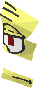 ~Minifig Head Squidward with Neutral Pattern - Half