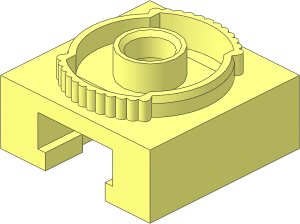 ~Turntable  4 x  4 Locking Grooved Base