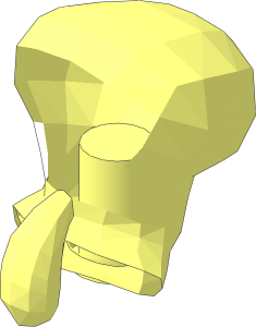 ~Minifig Head Spongebob Octopus - Without Patternable Area