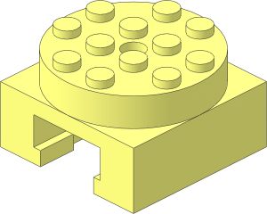 Turntable  4 x  4 x  2 Locking with Grooved Base (Complete)