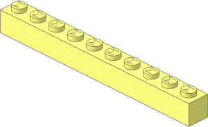 Modulex Brick  1 x 10