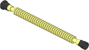 Hose Flexible 12L with Black Ends