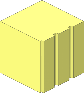 ~Modulex Profile Brick  1 x  1 x  Y