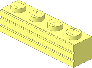 Modulex Profile Brick  1 x  4