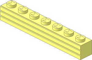Modulex Profile Brick  1 x  7