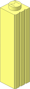 Modulex Profile Brick  1 x  1 x  4