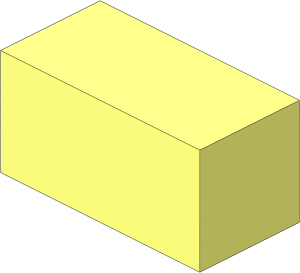 Modulex Tile  1 x  2 with Bottom Stud