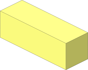 Modulex Tile  1 x  3 with Bottom Studs