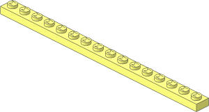 Modulex Plate  1 x 16