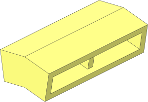 Modulex Brick Angled 9 2 x 4 Double