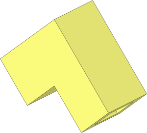 Modulex Brick Angled 45 2 x 1 Double