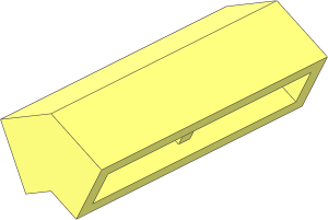 Modulex Brick Angled 27 2 x 4 Double