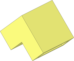 Modulex Brick Angled 45 2 x 2 Double