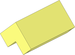 Modulex Brick Angled 45 2 x 4 Double