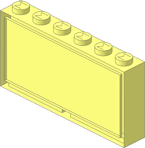 ~Modulex Window  1 x  6 x  3 without Front Surface