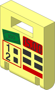 Container Box  2 x  2 x  2 Door with Red, Black and Green ATM Pattern